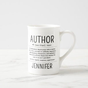 Personalisierte lustige Autor Schriftsteller Defin Prozellantasse
