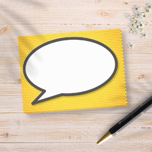 Personalisierte lustige einfache Sprechblase im Co Post-it Klebezettel