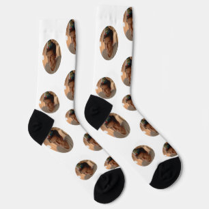 Personalisierte lustige Gesichtsfoto-Socken Socken