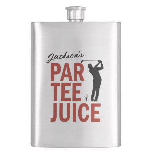 Personalisierte lustige Golf Par Tee Saft-Flasche Flachmann