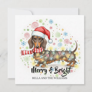 Personalisierte lustige skurrile Dachshund-Weihnac