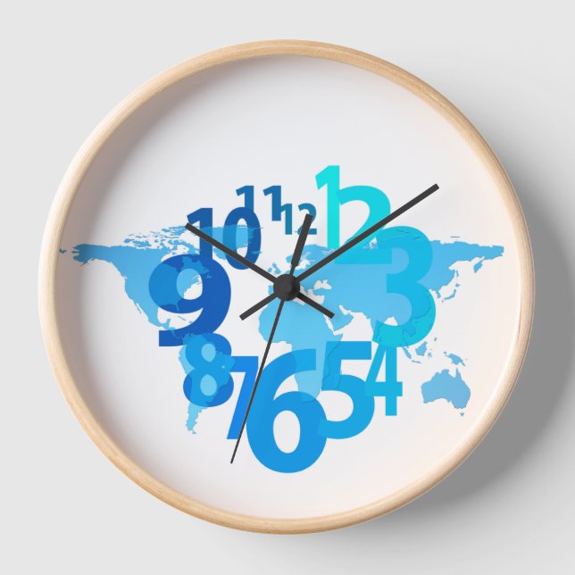 Personalisierte lustige Wanduhr (Vorderseite)