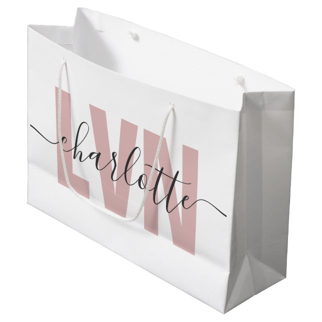 Personalisierte LVN-Lizenz für die Krankenschweste Große Geschenktüte (Vorderseite Schrägansicht)