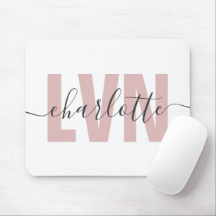 Personalisierte LVN-Lizenz für die Krankenschweste Mousepad