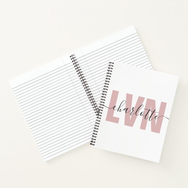 Personalisierte LVN-Lizenz für die Krankenschweste Notizbuch (Innenseite)