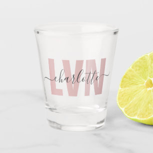Personalisierte LVN-Lizenz für die Krankenschweste Schnapsglas