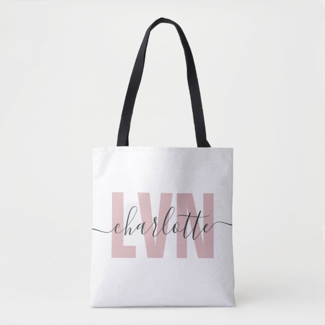 Personalisierte LVN-Lizenz für die Krankenschweste Tasche (Vorderseite)