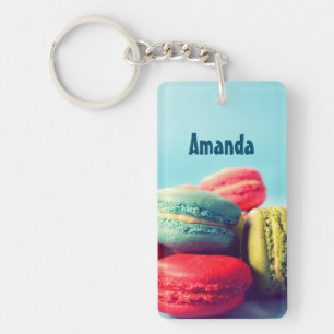 Personalisierte Macarons Cookies Schlüsselanhäng Schlüsselanhänger