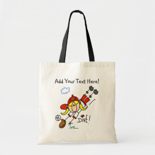 Personalisierte Mädchen-Baseball-Tauch-Tasche Tragetasche
