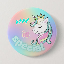 Personalisierte Magische Einhornspezifikation Button