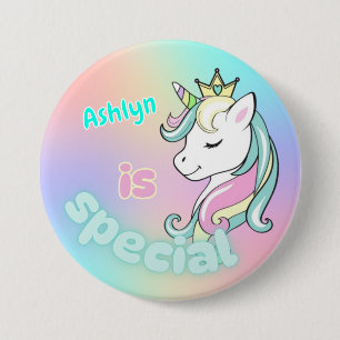 Personalisierte Magische Einhornspezifikation Button