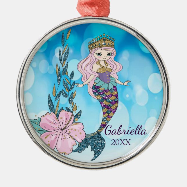 Personalisierte magische ornament aus metall (Vorne)