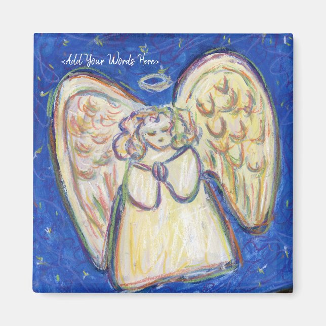 Personalisierte Magnetköpfe des Angel, Weißlichtwä Magnet (Vorne)