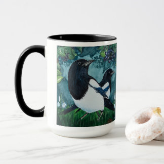 Personalisierte Magpie-Kaffee-Tasse Tasse