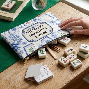 Personalisierte Mahjong-Zubehörtasche – Benutzerde Zubehörtasche