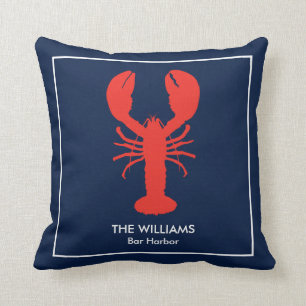 Personalisierte Maine Red Lobster Kissen