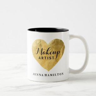 Personalisierte Make-upkünstler-Kaffee-Tasse Zweifarbige Tasse