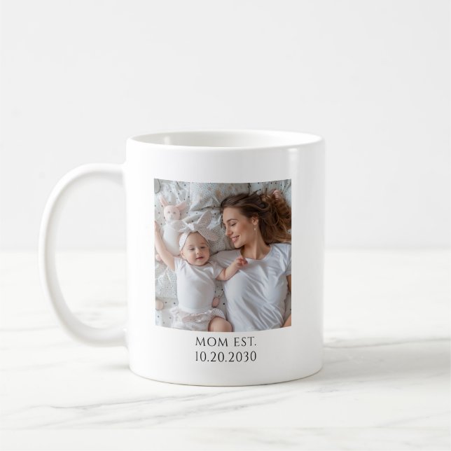 Personalisierte Mama Etabliert Kaffeetasse (Links)