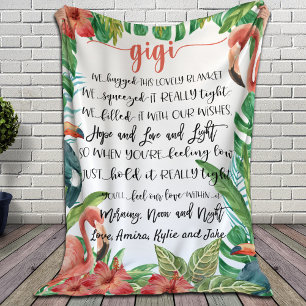 Personalisierte Mama für Gigi für Großeltern Fleecedecke