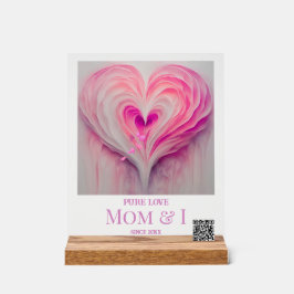 Personalisierte Mama "Reine Liebe" und I Acrylschild