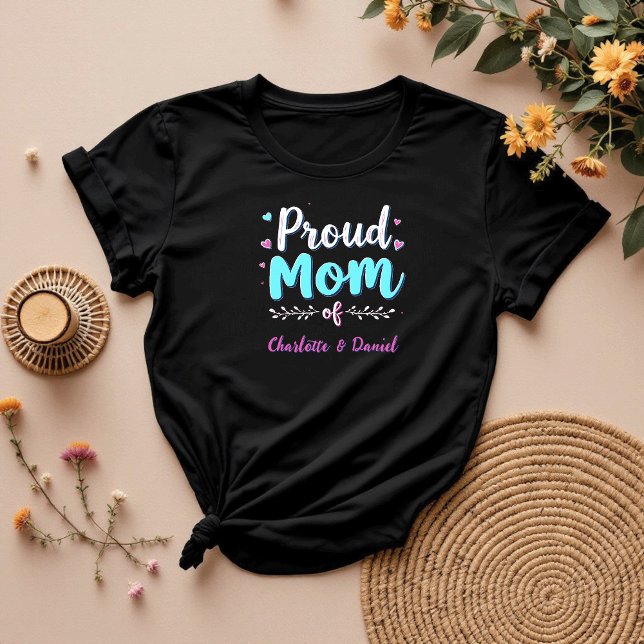 Personalisierte Mama | Stolze Mama des Individuell T-Shirt (Von Creator hochgeladen)