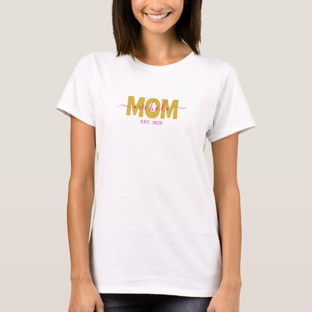 PERSONALISIERTE MAMA T-Shirt (Vorderseite)