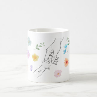 Personalisierte Mama Tasse mit Kinderhand