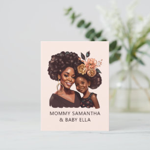 Personalisierte Mama und Tochter (20) Postkarte