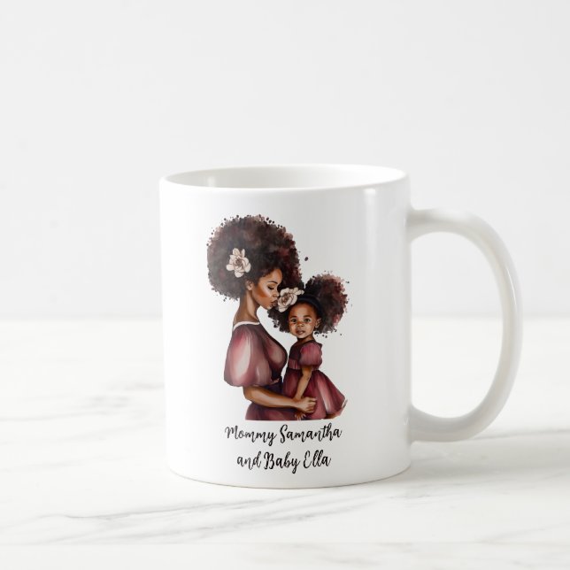 Personalisierte Mama und Tochter (2) Kaffeetasse (Rechts)