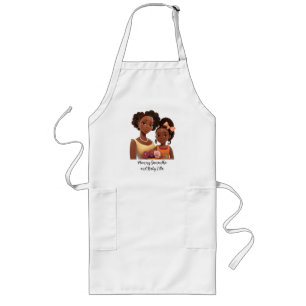 Personalisierte Mama und Tochter (7) Lange Schürze
