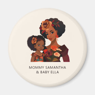 Personalisierte Mama und Tochter (9) Magnet