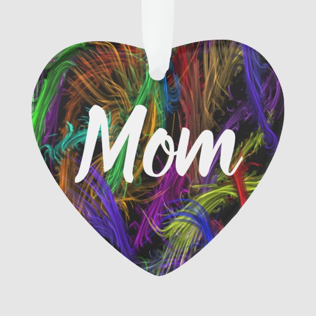 Personalisierte Mama-Verzierung Ornament (Vorderseite)