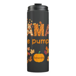 Personalisierte Mamas kleine Kürbiskins Niedliche Thermosbecher