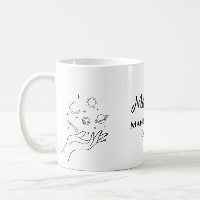 Personalisierte Manifestation Kaffeetasse (Links)