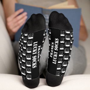 Personalisierte Männersocken mit lustigem Bierkrug Socken