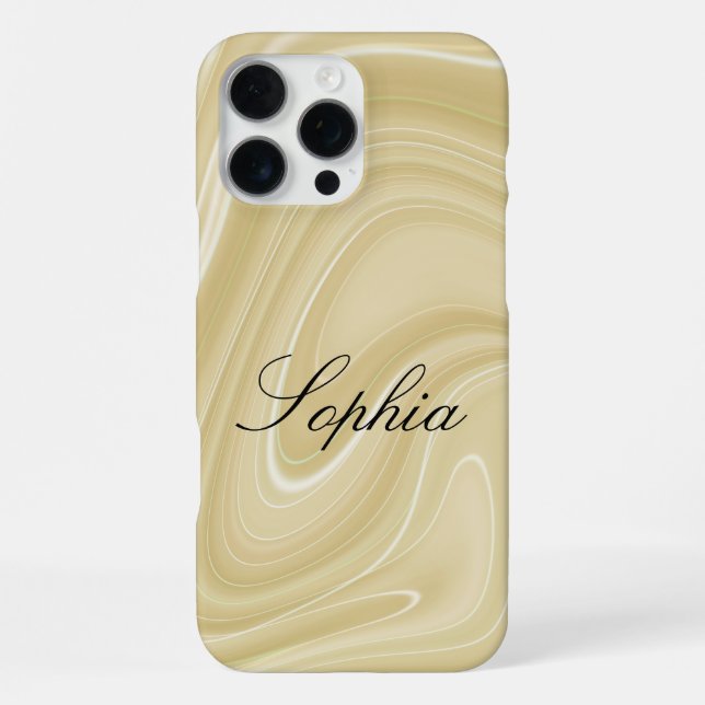 Personalisierte Marbel iPhone 16 Pro Max Hülle  (Rückseite)