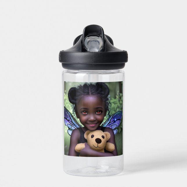 Personalisierte Märchen und Teddybär Trinkflasche (Vorne)