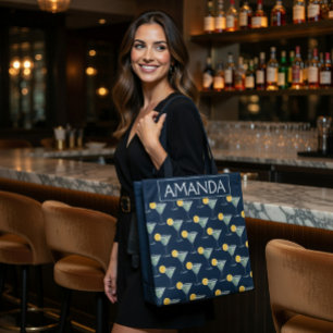 Personalisierte Margarita-Cocktail-Muster-Tasche Tasche