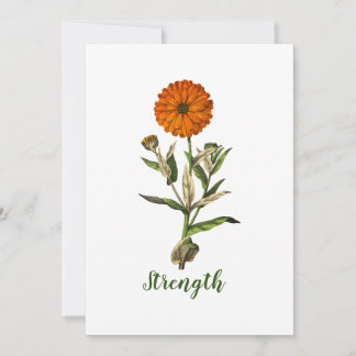 Personalisierte Marigold-Festigkeit Inspirationska Einladung
