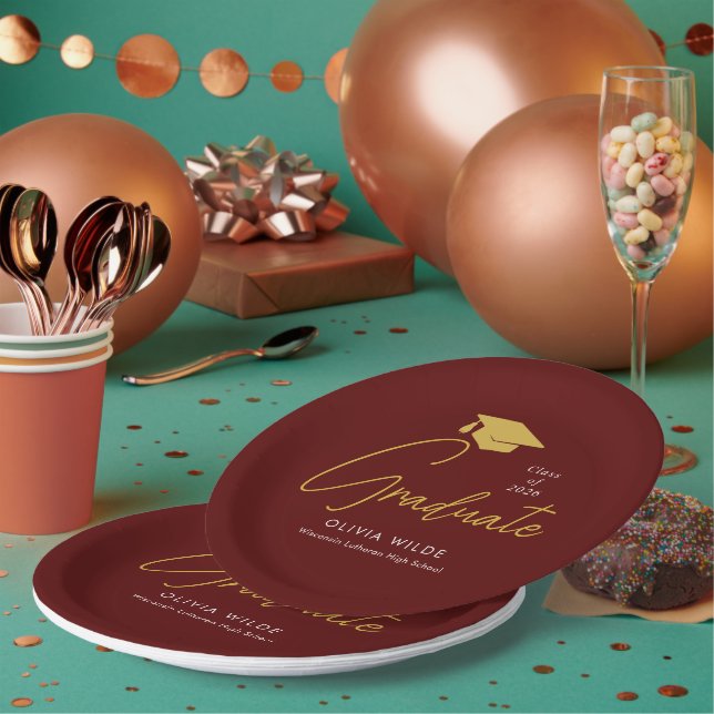 Personalisierte marinegraduierten-Teller – Partybe Pappteller (Multi)