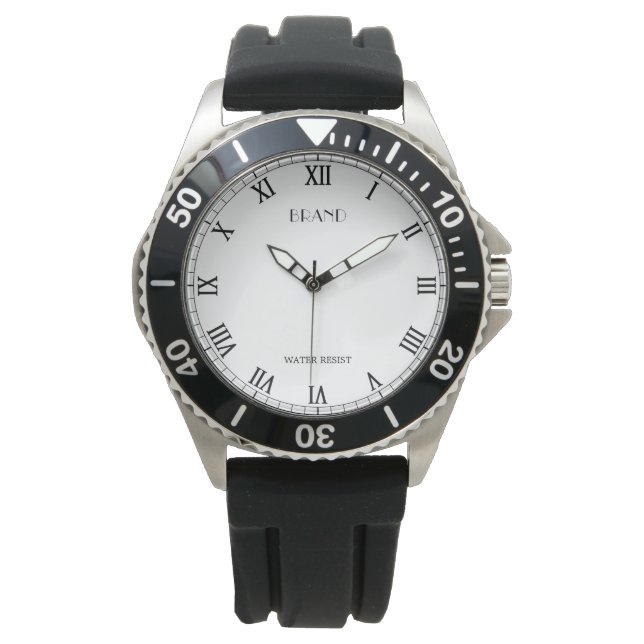 Personalisierte Marke Männer aus rostfreiem Stahl Armbanduhr (Vorderseite)