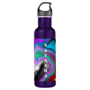 Personalisierte Marmorexplosion Edelstahlflasche