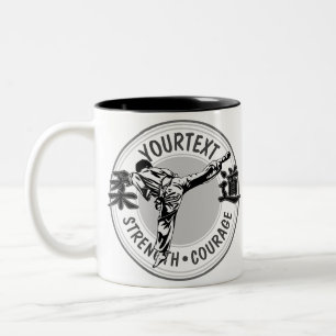 Personalisierte Martial Arts JUDO Japan Kampfsport Zweifarbige Tasse