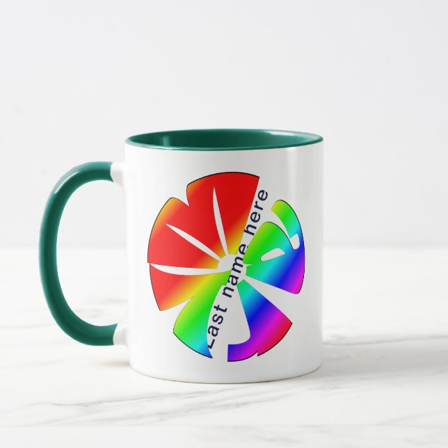 Personalisierte "Mary" Name Sphere Farbenfrohe Reg Tasse (Links)