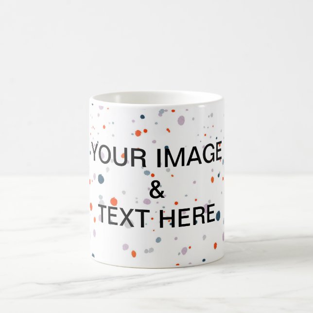 Personalisierte Maßgeschneiderte abstrakte Kunst f Kaffeetasse (Mittel)
