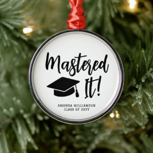 Personalisierte Master-Grad-Abschluss meistert es Ornament Aus Metall