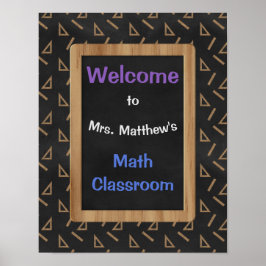 Personalisierte Mathematik-Klassenposter und -prot Poster