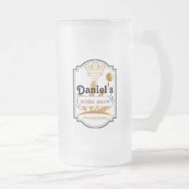 Personalisierte Mattierte Bier-Tasse Mattglas Bierglas