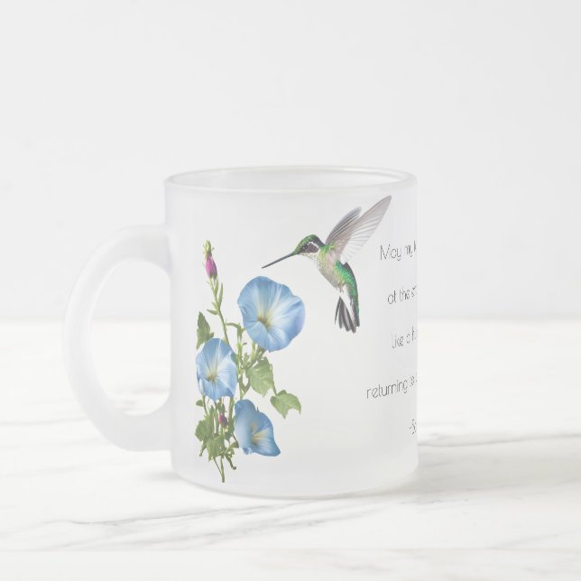 Personalisierte Mattierte Hummingbird-Tasse Mattglastasse (Links)