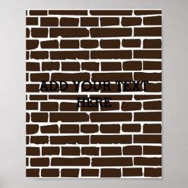 Personalisierte Mauer Poster